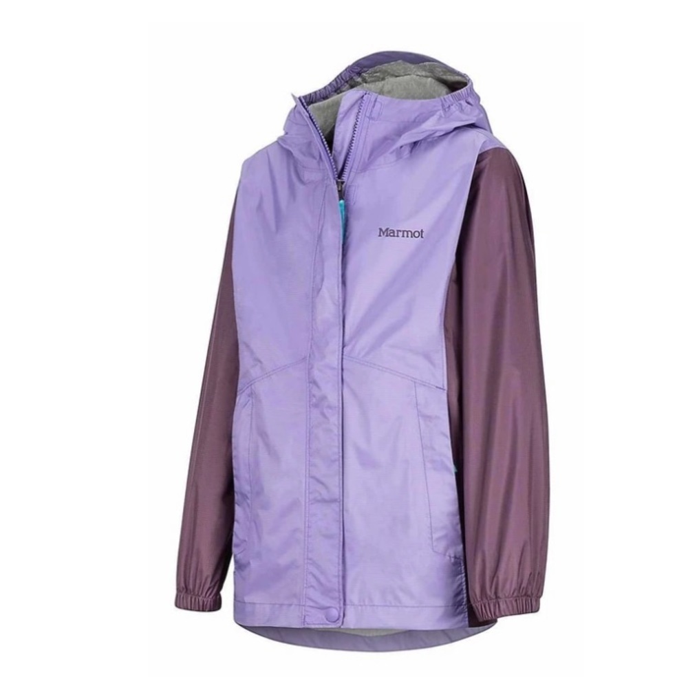 MARMOT GIRLS PRECIP ECO RAIN JACKET XL 13/15 purple